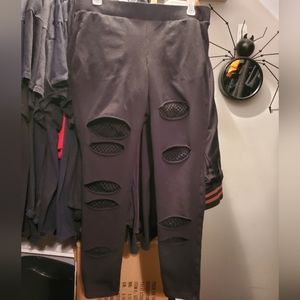 Torrid fishnet underlay legging with pockets